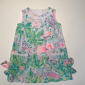 Lilly Pulitzer lovely jungle dress with boomers for little girls